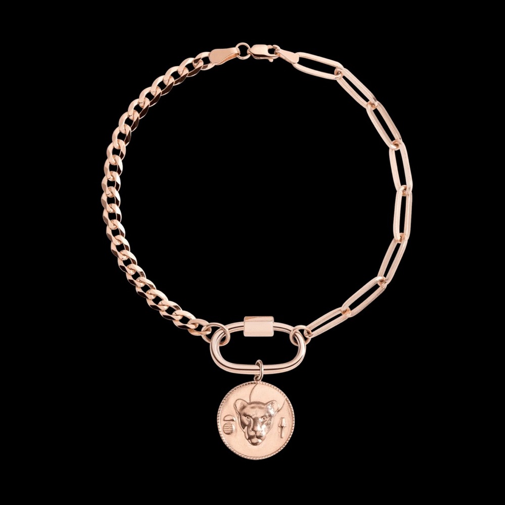 Aurate Lioness bracelet with charm. Collaboration with Kerry Washington